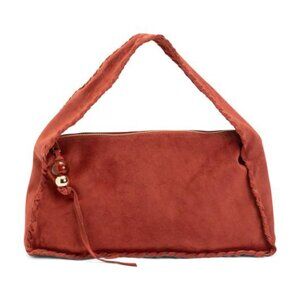 CHEVAL Made In Italy Suede Whipstitched Hobo
